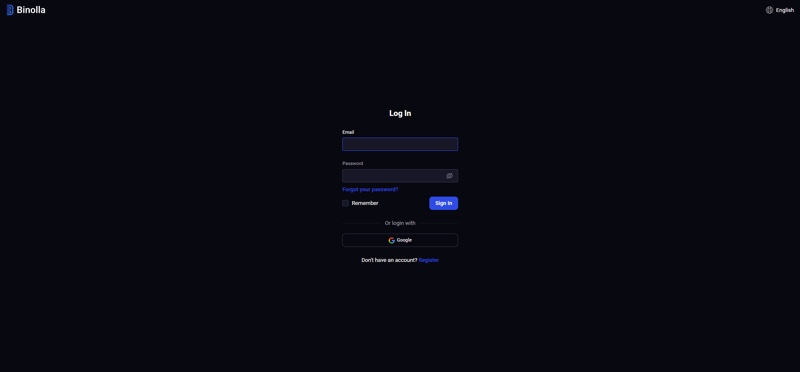 Binolla login