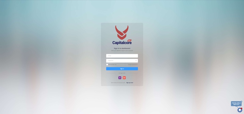 Capitalcore login