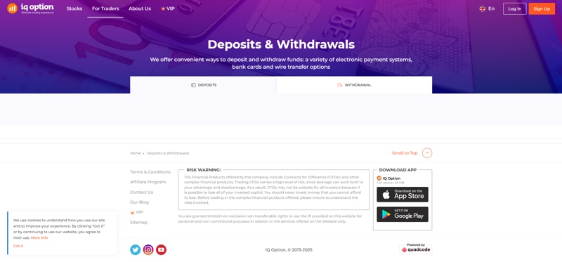 IQ Option payments