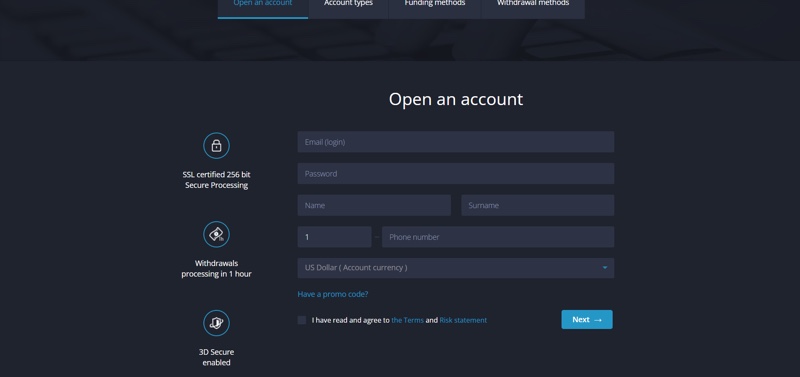 Videforex registration